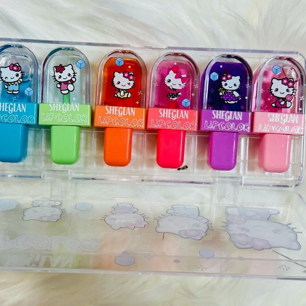 Lipcolor Gloss Set - Pink, Orange, Purple, Green